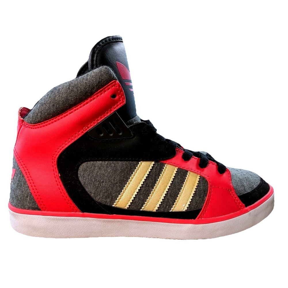 ADIDAS Women's Size 8 Amberlight High Top‎ Hip Hop Sneakers Trainer Shoes Red EC